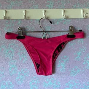Bright Pink Volcom Bikini Bottoms